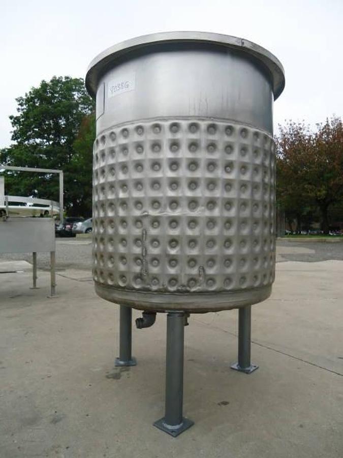 Used 100 Gallon Willflow Stainless Steel Dimple Jacketed Tank, 85 PSI