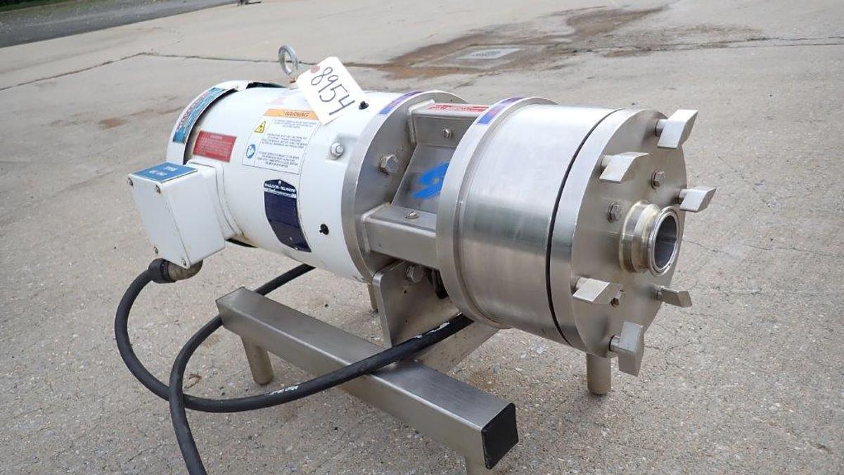 Used Silverson 450 Ultra Hygienic Inline Mixer, 10HP