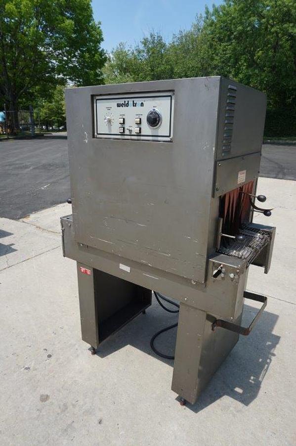 Used Weldotron 7030 Conveyorized Shrink Tunnel, 16 In. Wide X 9” High Opening