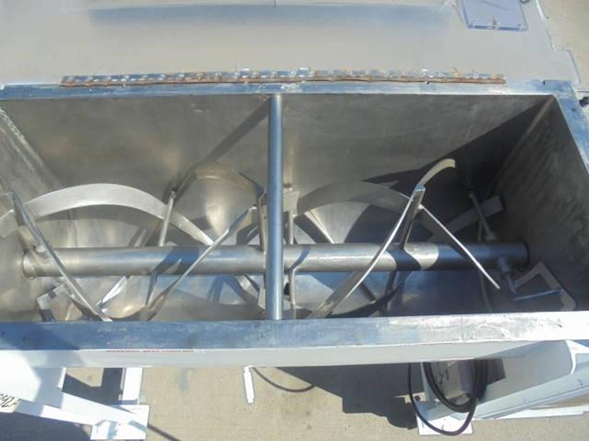 Used 17.5 Cu.Ft. Falcon Stainless Steel Double Ribbon Blender, 7.5 HP