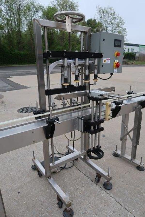 Used Apex Four Head SS Overflow Filler