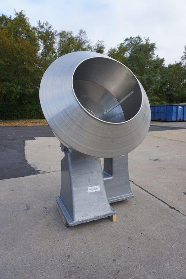 Used 42 In. Diameter Stainless Steel Coating Pan, with Baffles