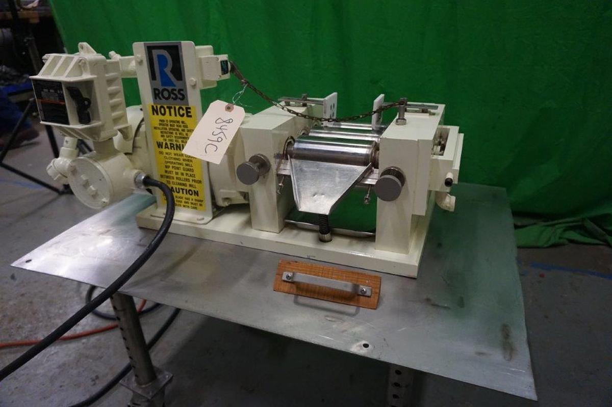 Used Ross 2.5 In. x 5 In. Tabletop Lab Three Roll Mill, XP
