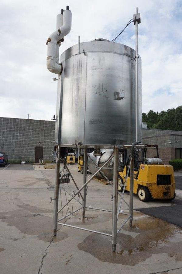 Used 1,200 Gallon Cherry Burrell Stainless Jacketed Closed Tank