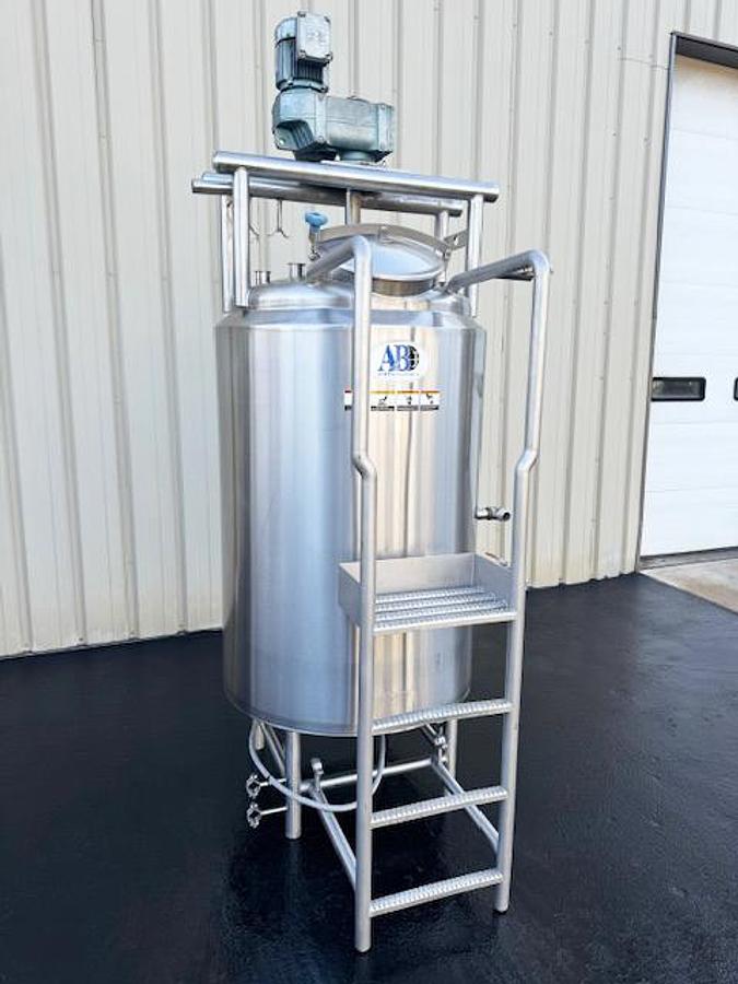 Used A&B Process 250 Gal Sanitary Jacketed Tank, Scraper, 316L
