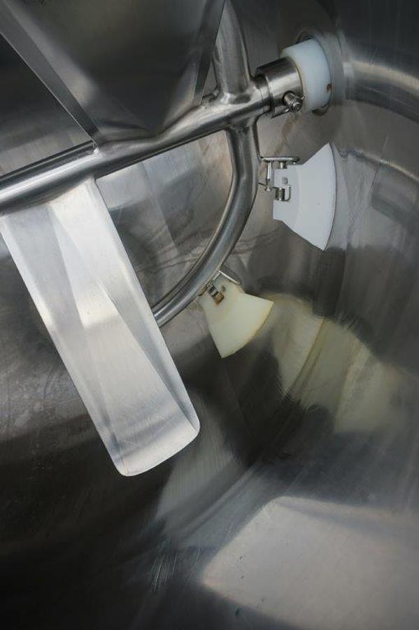 Used 150 Gallon JC Pardo Type 316 SS Jacketed Kettle, with Horizontal Scraper Agitation