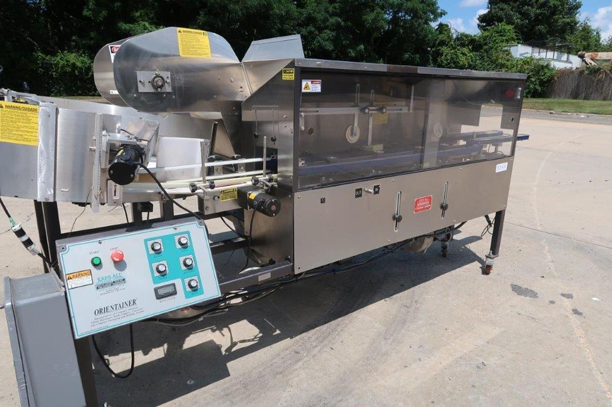 Used Kaps-All AU-6C Plastic Bottle Unscrambler, 300 per minute