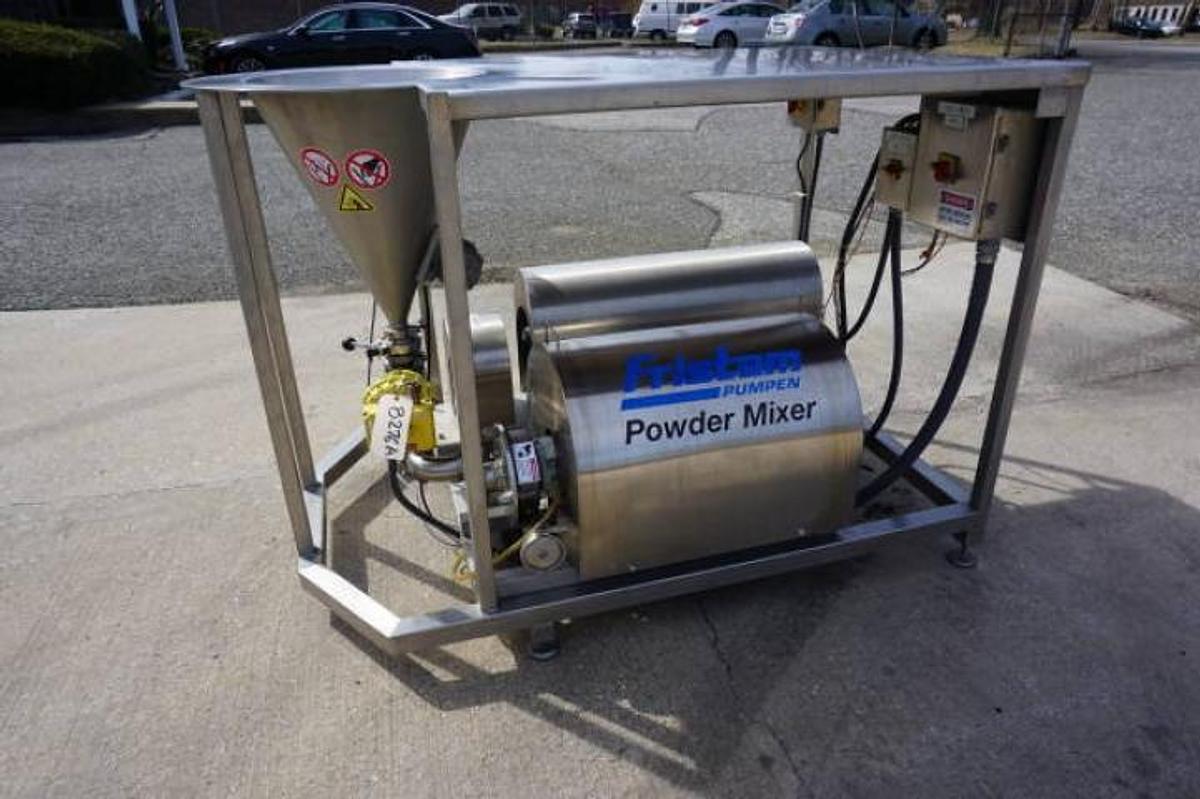 Used Fristam Powder Mixer System, 30 HP, All Stainless Steel