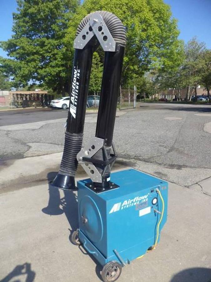 Used Airflow PCH-1 Portable Dust Collector, with E-Z Arm Extractor Arm