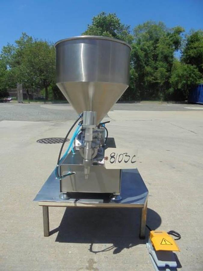 Used Apollo Single Piston Filler, Footpeddle Actuated