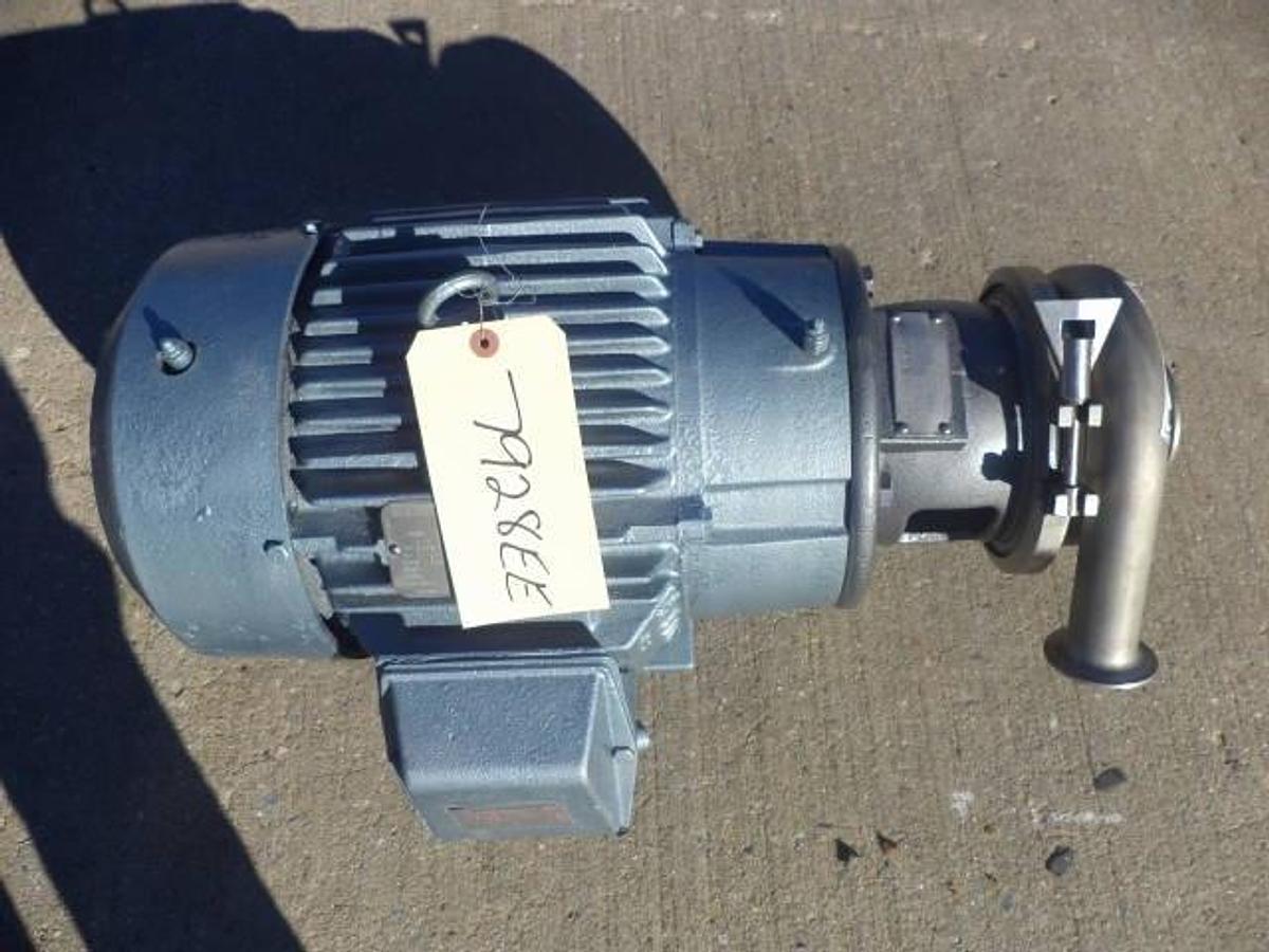 Used Crepaco 2-1/2 In. X 1-1/2 In. Stainless Steel Sanitary Centrifugal Pump