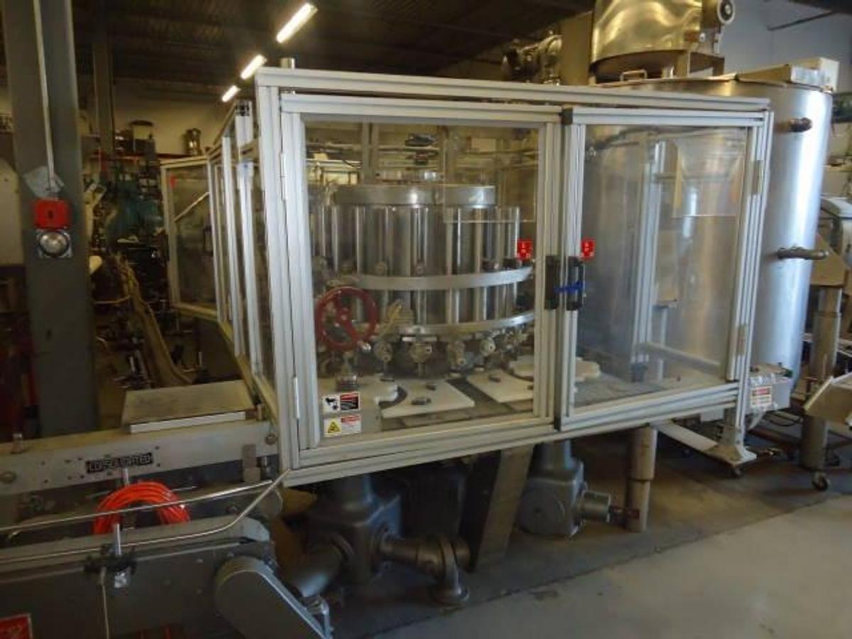 Used Pfaudler 21 Piston Rotary Filler, With Conveyor