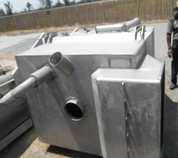 Used Hopper, 150 CF, S/st, 5' X 4.5' X 5.5', Anderson Dahlen, #S741237