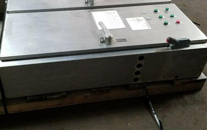 Used Hoffman Stainless A60C4912SSLP3PN4 60"X49"X12" Floor mountNema 4X Enclosure