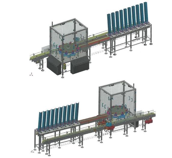 Neumaschine Deckelaufsetzmaschine, Fabrikat Laue Engineering, Bj. 2018