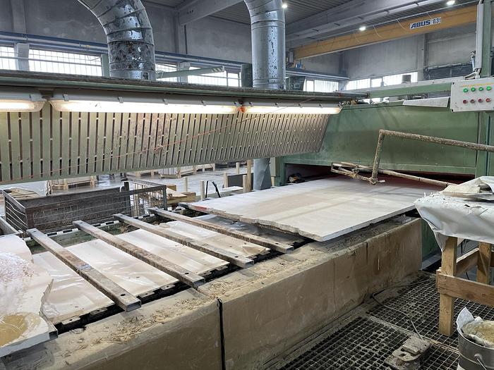 Gebraucht 2003 SIMEC komplette Marmor Schleifanlage, 6 Kopf Vorschleifstraße LM 06