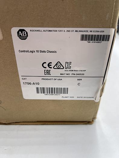Allen Bradley 1756-A10 Ser C 