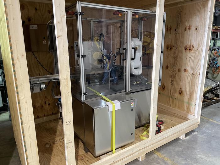 Used 2015 FANUC LRMATE 200ID ROBOTIC LABELING CELL