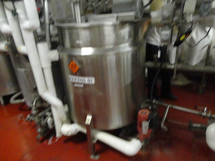 Used Steam Jacketed Tank With Agitation 1000 LB