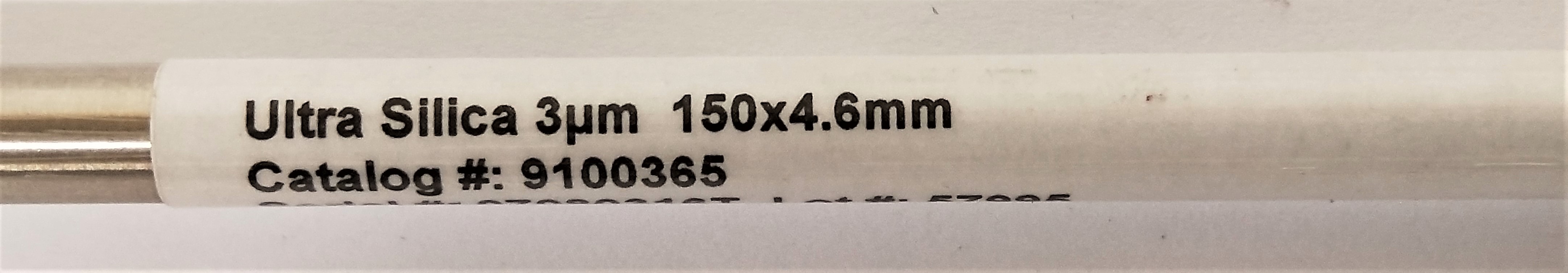 Used Restek Ultra Silica 9100365 HPLC Column - 15 cm × 4.6 mm x 3µm