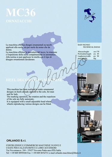 MC36 - ORNATACCHI / HEEL DECORING MACHINE