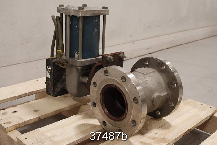 Used Neles Jamesbury 4" Control Ball Valve #37487