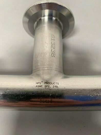 Used HPS Products 5.5" 316L Stainless Steel 3-way Pipe w/ 2" Sanitary Fittings