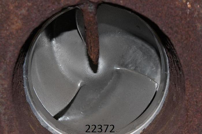 Used Allis Chalmers F9B1391 Pump, 6 X 8 X 15, Iron With Stainless Steel Wear Plate And Impeller, 6317 Inboard Bearing, 5315 Outboard Bearing #22372