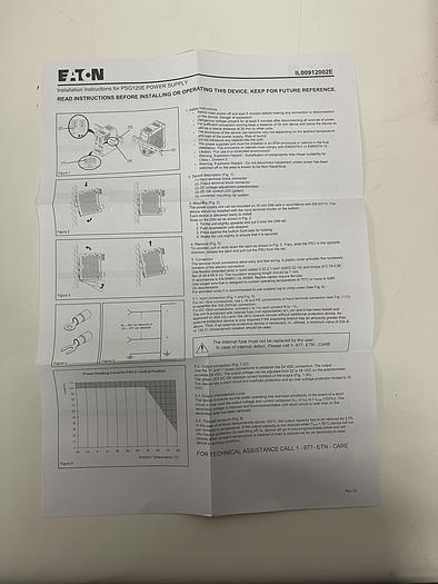 Eaton PSG120E Power Supply 100-240V, 5A