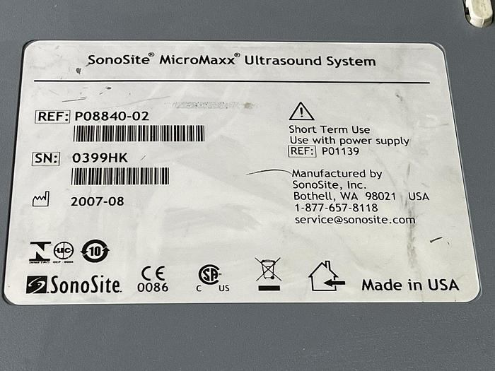 Gebraucht Sonosite MicroMaxx Ultraschallgerät als Ersatzteile
