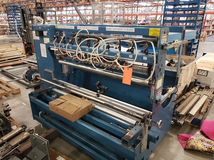 Used 60" ROSENTHAL SLITTER REWINDER MODEL SW5-DUBSHEWWG-PLO W/ SCORE SLITTING
