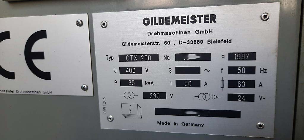 Used Gildemeister CTX 200 - CNC Lathe - 1997