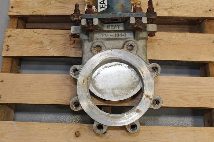 Used Fabri-Valve 6" Hand Operated Knife Gate Valve #44018