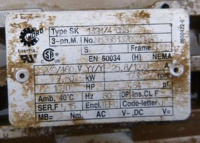 Used Mixer, Paddle, 10 CF, C/st, 10 Hp #S743573