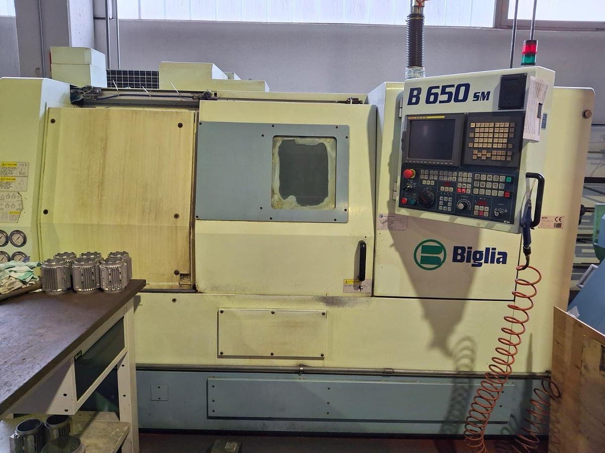 Used Tornio cnc ad asse orizzontale BIGLIA B 650 SM 