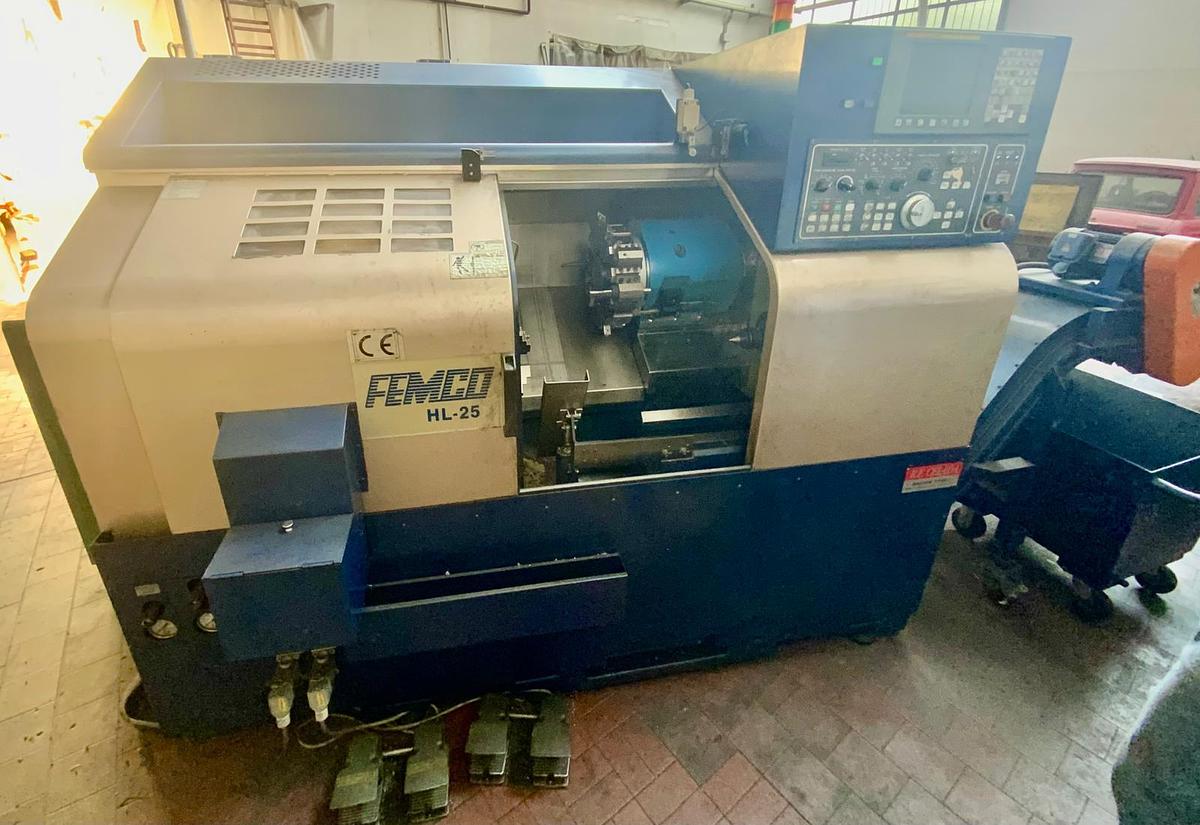 Used Tornio cnc ad asse orizzontale FEMCO HL-25
