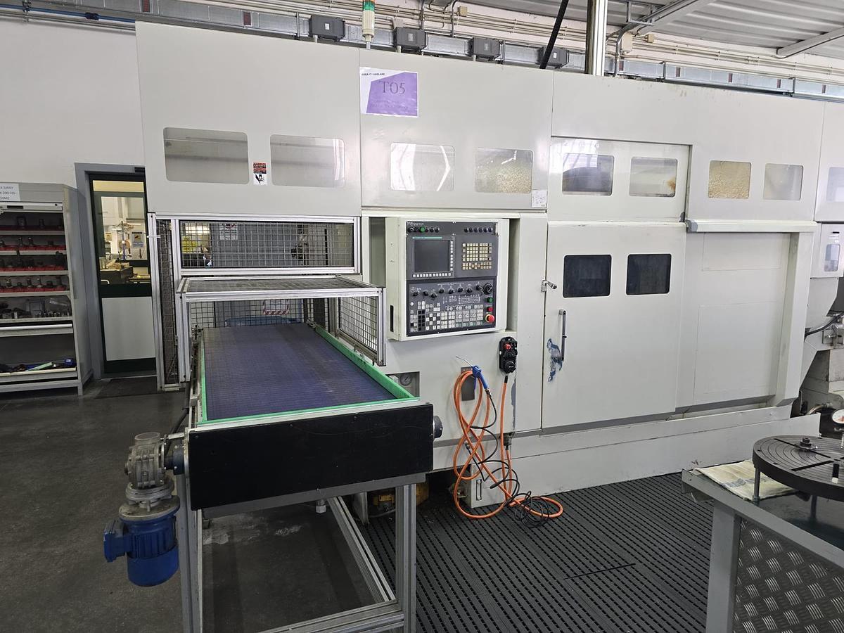 Used Tornio bimandrino ad asse orizzontale MURATEC MT200
