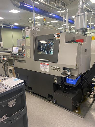 Usato TORNIO CNC A FANTINA MOBILE TSUGAMI B0386E-III CON CARICATORE DI BARRE TOP AUTOMAZIONI RES 442