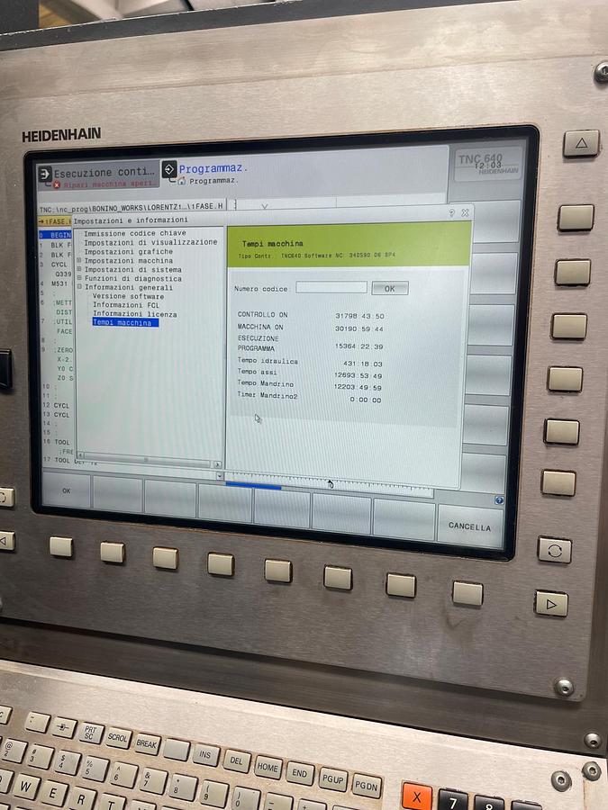 Used Centro di lavoro verticale a montante mobile 5 assi CNC REMACONTROL NBT 2.5 NEWTON BIG