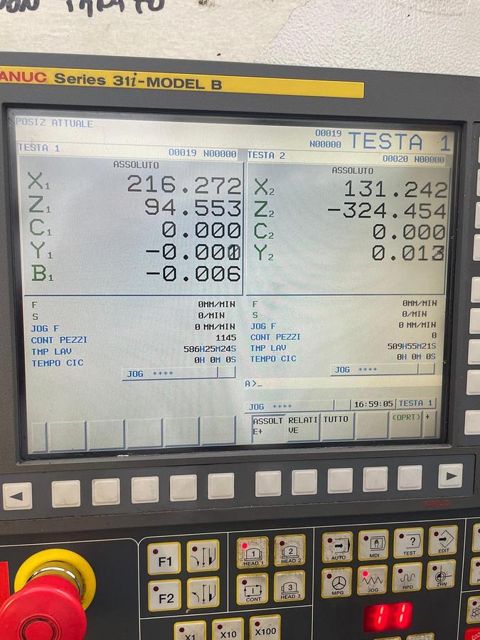 Used Tornio cnc ad asse orizzontale BIGLIA B 446 T2Y2