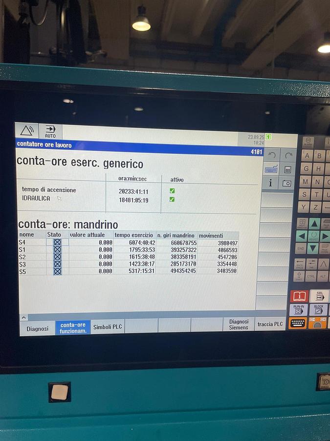 Used Tornio ad asse orizzontale testa fissa CNC SIEMENS