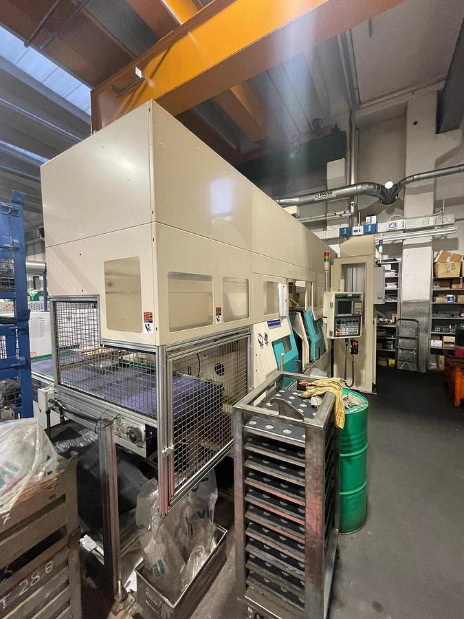 Used Tornio cnc ad asse orizzontale con portale integrato MURATEC MT12 motorizzato