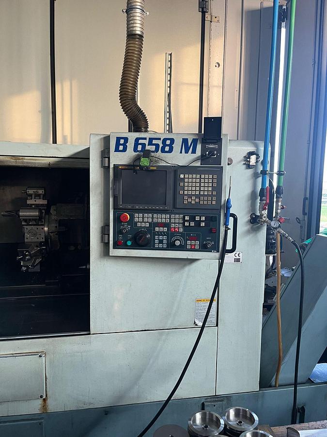 Used Tornio cnc ad asse orizzontale BIGLIA B658 M