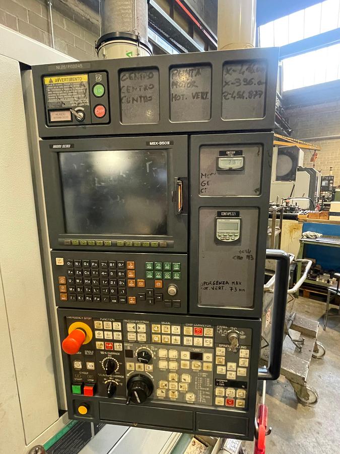 Used Tornio cnc testa fissa ad asse orizzontale MORISEIKI NL 2500 SY