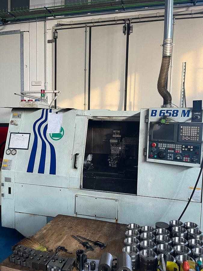 Used Tornio cnc ad asse orizzontale BIGLIA B658 M