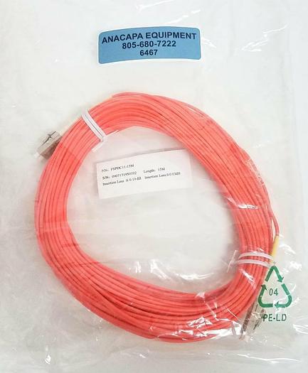 Corning Fiber Optic 15m 50/125 2mm FDDI TB2 OFNR F-T4  FSPDC11-15M Lot of 3 6467