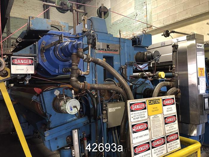 Used Kusters Tandem Soft Nip 2-Roll Calender, 120" Face Width #42693