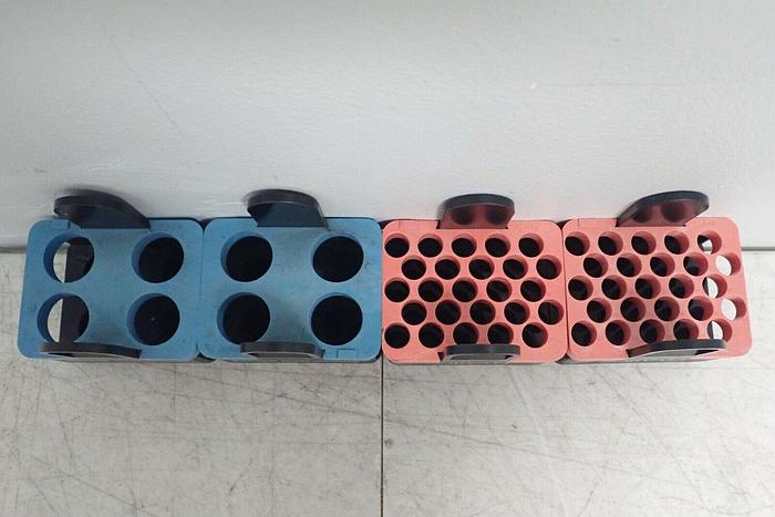 Used Lot of 4 Sorvall 00830 00842 Centrifuge Swing Rotor Bucket Inserts