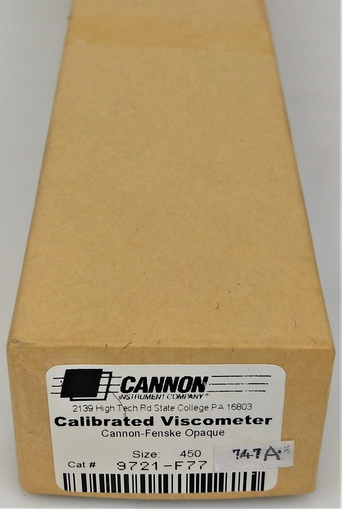 New Open Box Cannon-Fenske CFOC-450 (9721-F77) Certified Opaque Viscometer Tube - Size 450