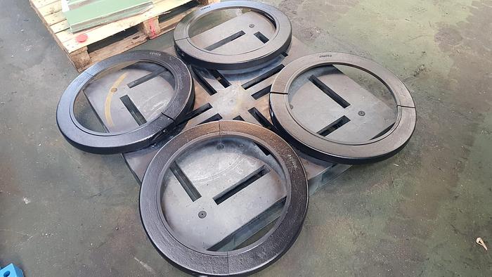 Used 1980 Berstorff 660mm dia X 2100mm two roll mill